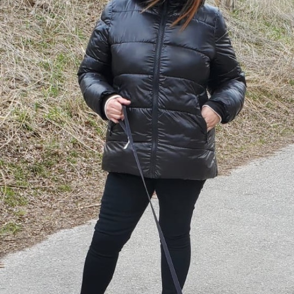 Sam Edelman LG black puffer jacket - Picture 7 of 7